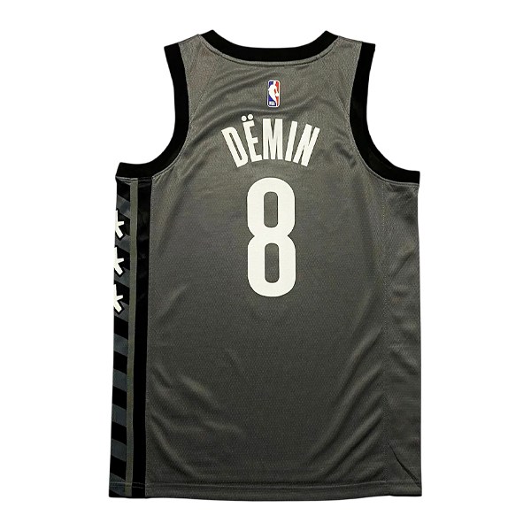 Баскетбольная джерси Егор Дёмин Brooklyn Nets Jordan Grey