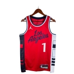 Баскетбольная джерси James Harden Los Angeles Clippers Red Nike