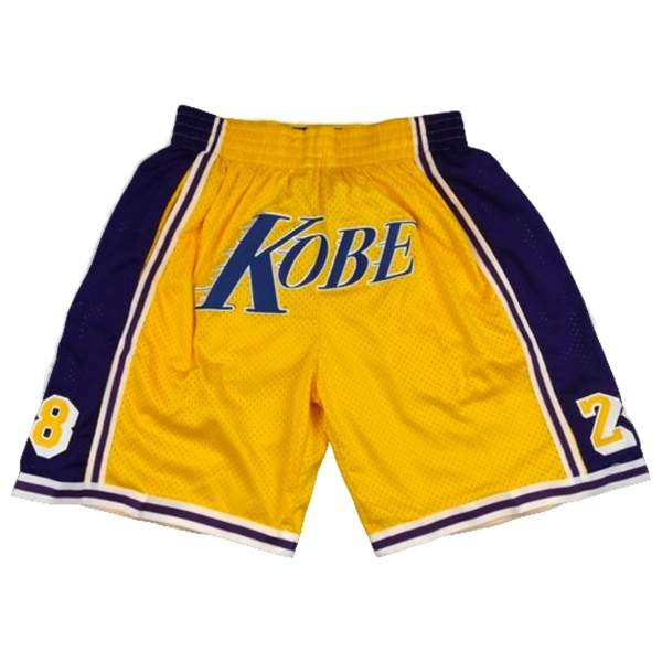 Баскетбольные шорты Just Don Kobe Bryant Yellow 8 24