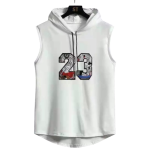 Безрукавка с капюшоном 23 White