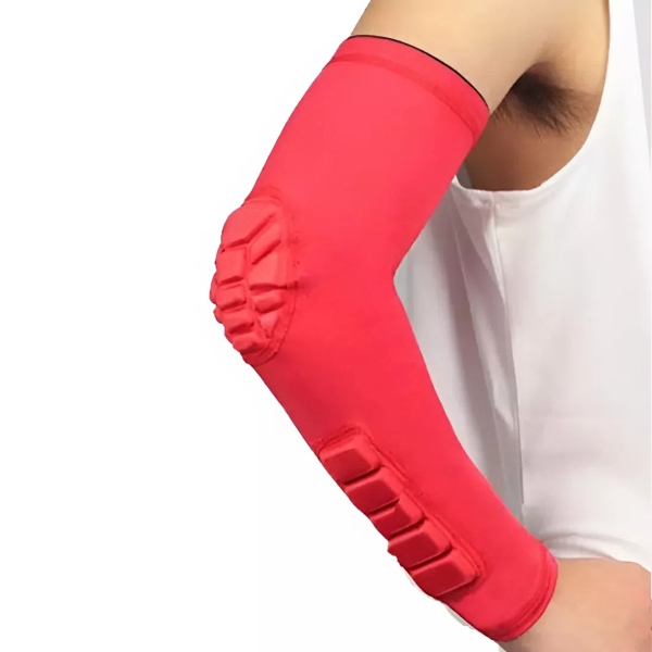 Красный баскетбольный рукав с двойной защитой