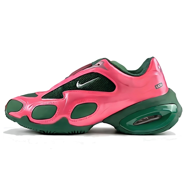 кроссовки Nike Air Max Muse в расцветке Metallic Silver Oil Green